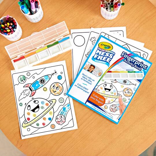 Activity Book Crayola No Mess Finger Paint Crayola Color Wonder